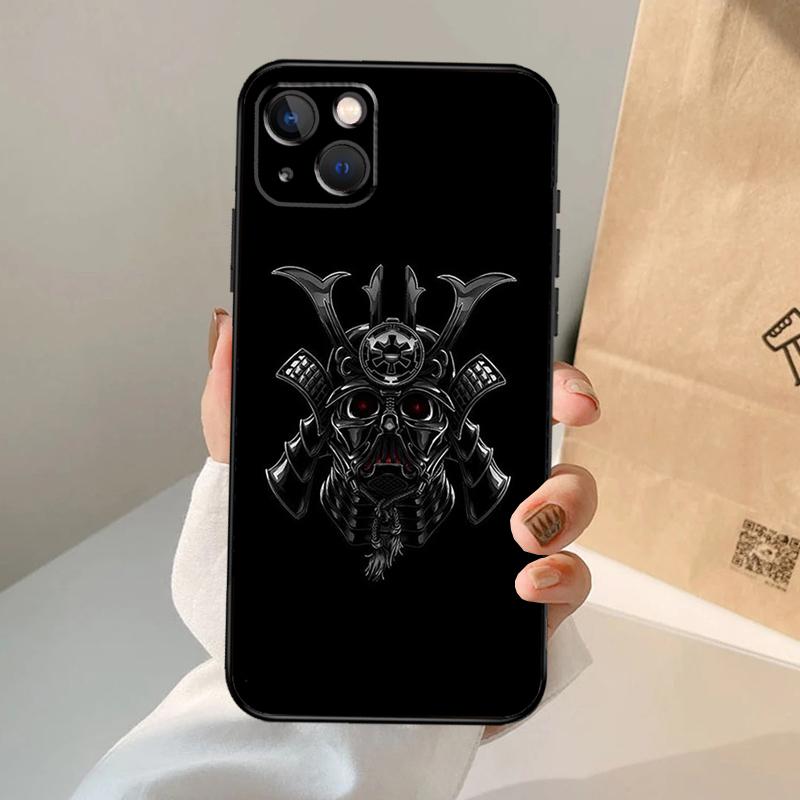 Samurai Oni Mask Phone Case For iPhone 17 Air 16 15 14 11 12 13 Pro Max 12 13 Mini 15 16 Plus 16e Cover Coque