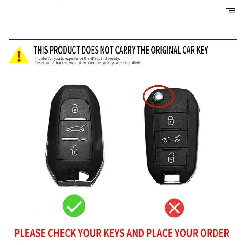 Hot Interior Mouldings Car Remote Key Case Cover Shell For Peugeot 308 408 508 2008 3008 4008 5008 Citroen C4 C4L C6 C3-XR Picas