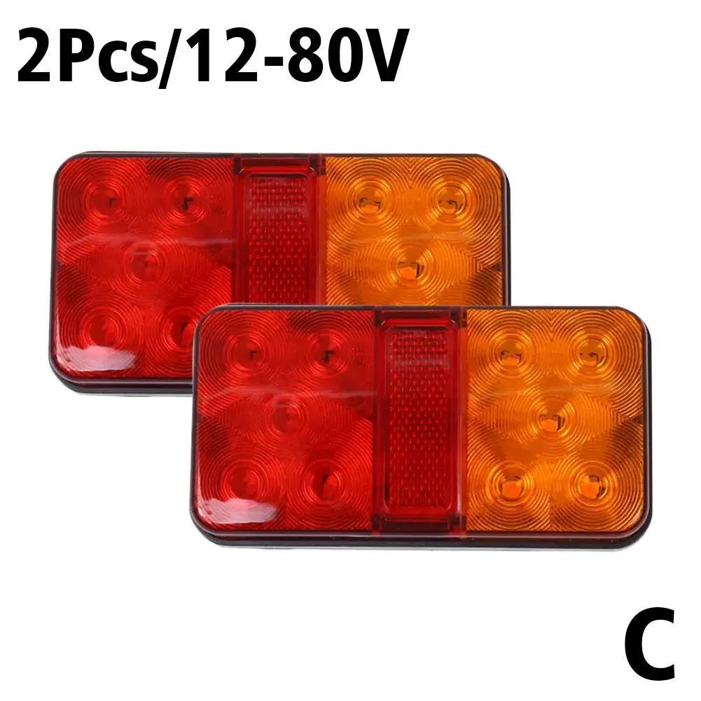 Truck Truck Lights 12V24V Voltage 10LED Truck Trailer Lights Signal Truck Brake Signal Rear Truck Light Warning Turn Side D7R0