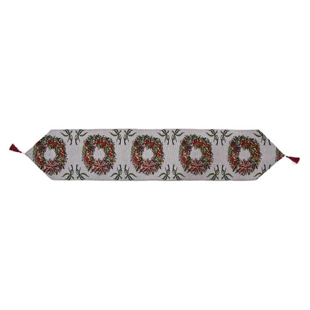 Christmas Table Runner Decorative Table Cover for Cafe Cocktails Anniversary