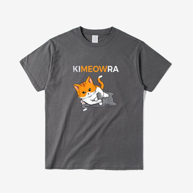 Kimura Jiu-Jitsu Cute Kawaii Cat, Fun Brazilian Jiu-Jitsu T-shirt Hip-hop Short-sleeved Clothing Suitable for Both Men and Women