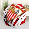 Seville logo Print Automatic Umbrella, 8 Rib Iron Frame, Plastic Handle, Suitable for Outdoor Travel &Daily , Ideal Gift