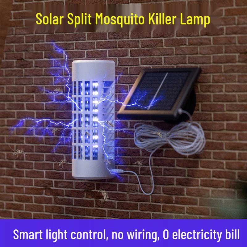 Solar Outdoor Mosquito Killer Lamp: Garden Rainproof Electric Shock Repellent