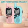New 2 Pack Kids Walkie Talkies Toys Rechargeable Battery Walkie Talky 22 Channels 2 Way Radio 3KM Long Range for Children Gifts