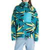 adidas X Stella McCartney Jacquard Fleece Top Gemustert Dicke Sport-Hoodie-Jacke Damenjacke Golfblau IK9339