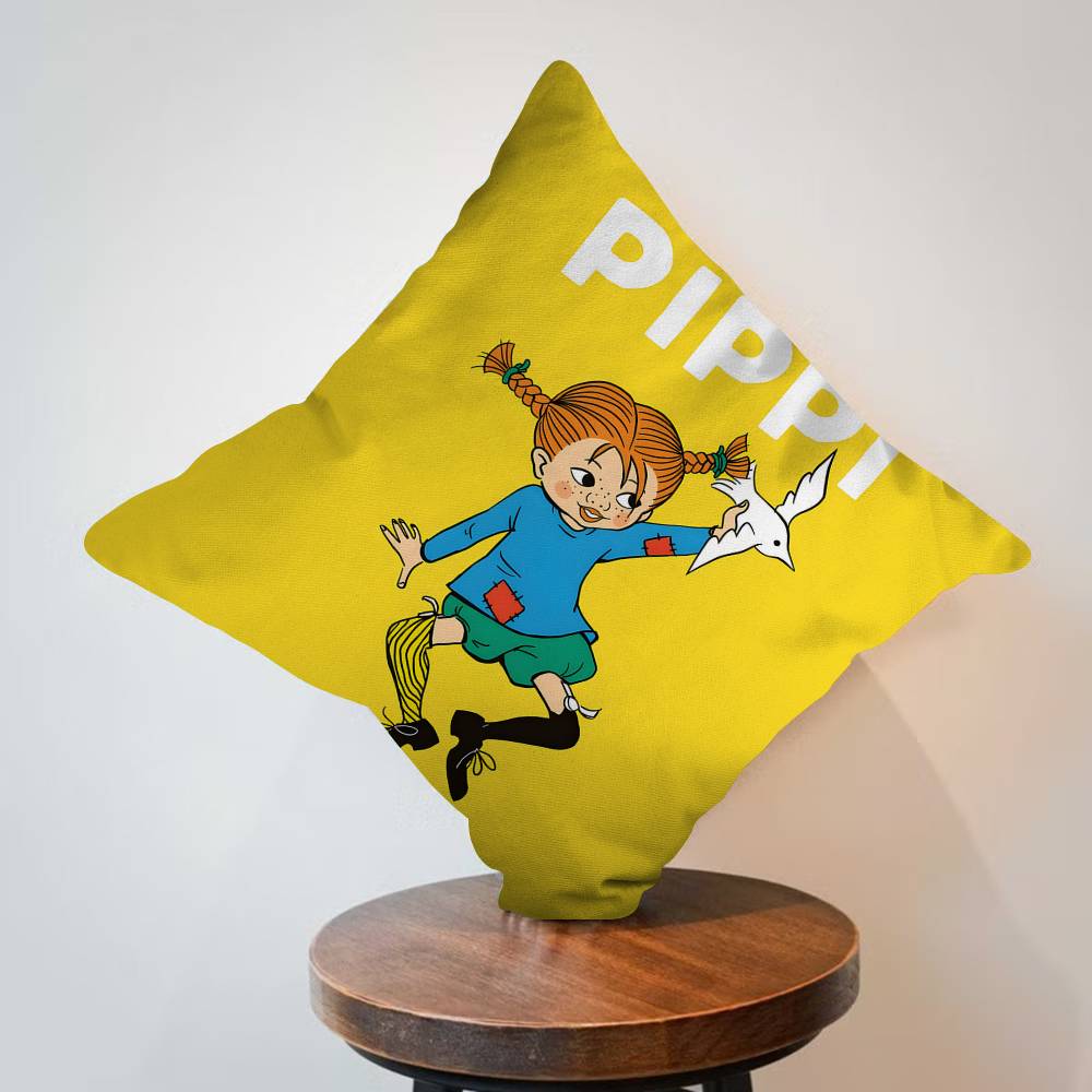 P-Pippi Longstocking 45*45cm Cushion Cover Pillow Cover Decor Pillowcase Home Pillowcase For Couch Pillow