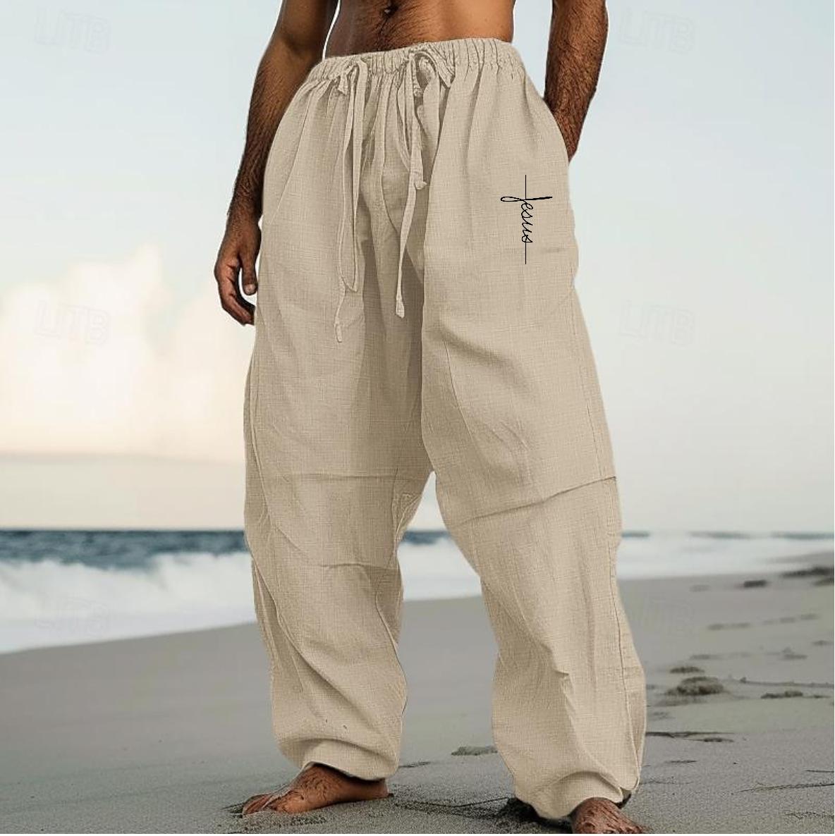 

Printed Outdoor Trendy Casual Pants Straight Pants Plain Color Comfortable Daily Street M