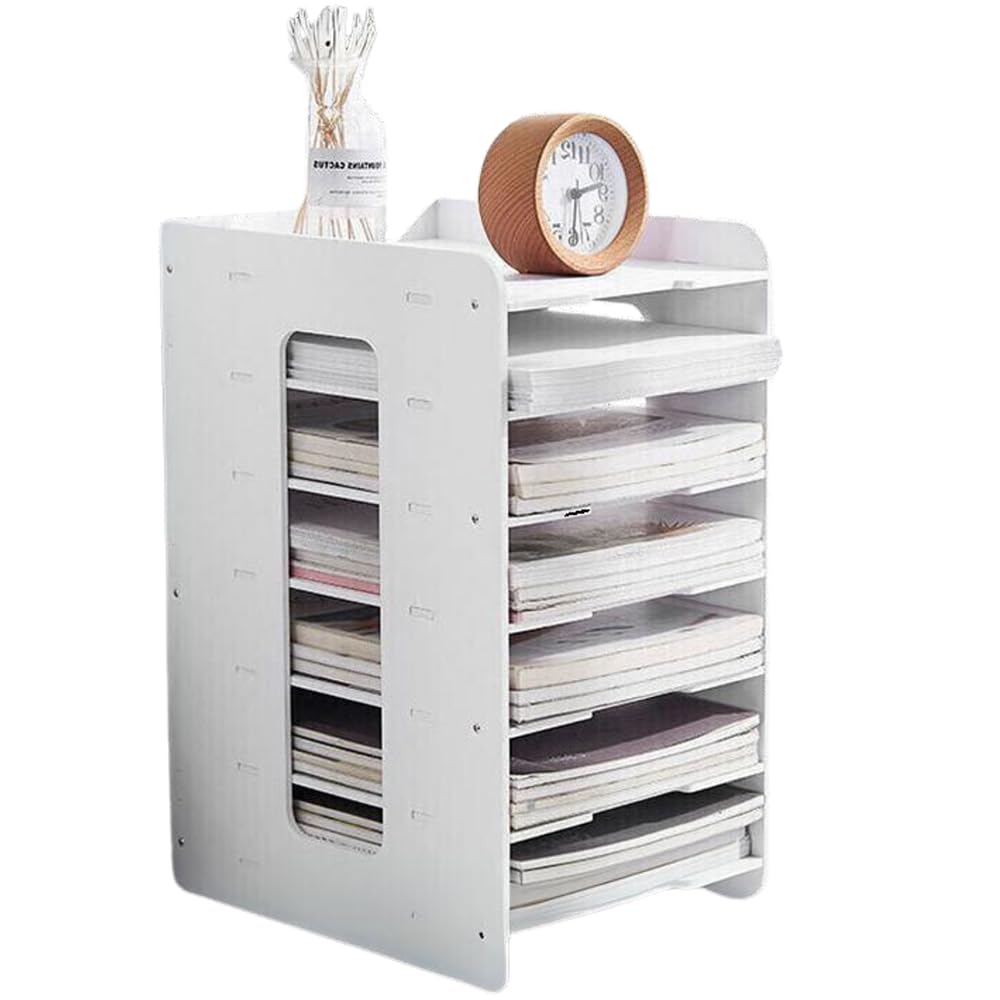 

AZNABLE Letter Case, A4 Size, Office Supplies, File Rack, Document Shelf, Assembled, Document Organizer, File Case, Document Tray