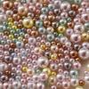 2-4mm Decorative Nail Pearls Resin Charms Stylish Beads for Creative Manicures
