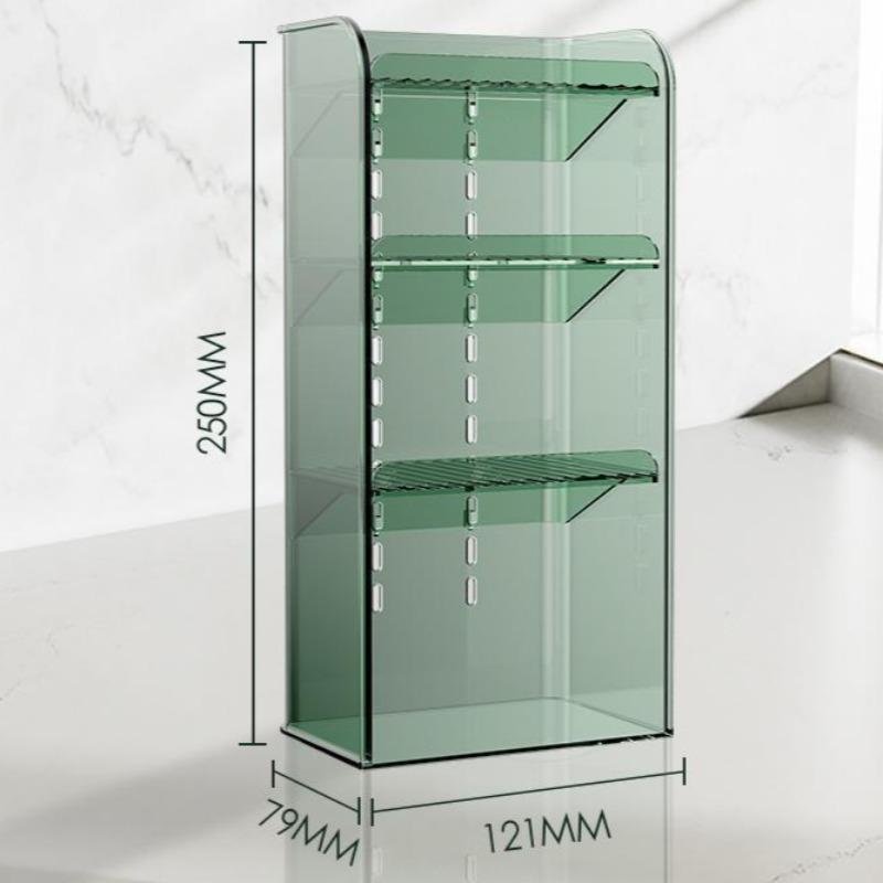Acrylic Plastic Makeup Organizer Storage Box Lipstick Jewelry Display Organizer Transparent Cosmetics Case Brush Holder