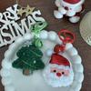 Cute Christmas Plush Doll Keychain Cartoon Santa Claus Snowman Christmas Tree Backpack Pendant Decorative Accessories Gift