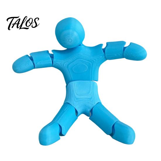 Desktop Decompression Toy 3D Printed Articulated Figure, Movable Joints Figurine, Compact Small Robot Desk for Kids Adults, Stress Relief Fidget Home