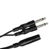 Hosa Y Cable Mono F To Dual Mono M YPP-106