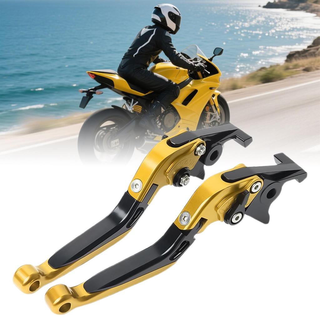 Motorcycle Clutch Lever Lightweight Folding Handlebar Brake Folding Joint Handle Precise Control For Powersports Motorbikes