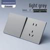 Bardzo cienki Typ 86 Jasnoszary 16A Pojedynczy Gang Podwójny/Wielokrotny Wyłącznik Gniazdo