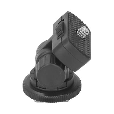 Adattatore Slitta a Caldo con Foro Filettato da 1/4 di Pollice Inclinabile a 180 Gradi Antiscivolo per Fotocamere SLR Micro SLR Digitali