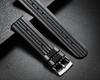 20mm New Black Men's Strap Silicone Strap Steel Pin Buckle Rubber Strap Quick Release Watch Accessories Universal Watch Strap