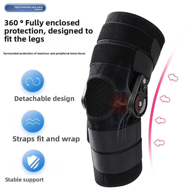 

Спортивные наколенники с поддержкой голени, леггинсы, регулируемые ремни для коленного сустава, фиксированная поддержка при ходьбе, усилитель для ног L