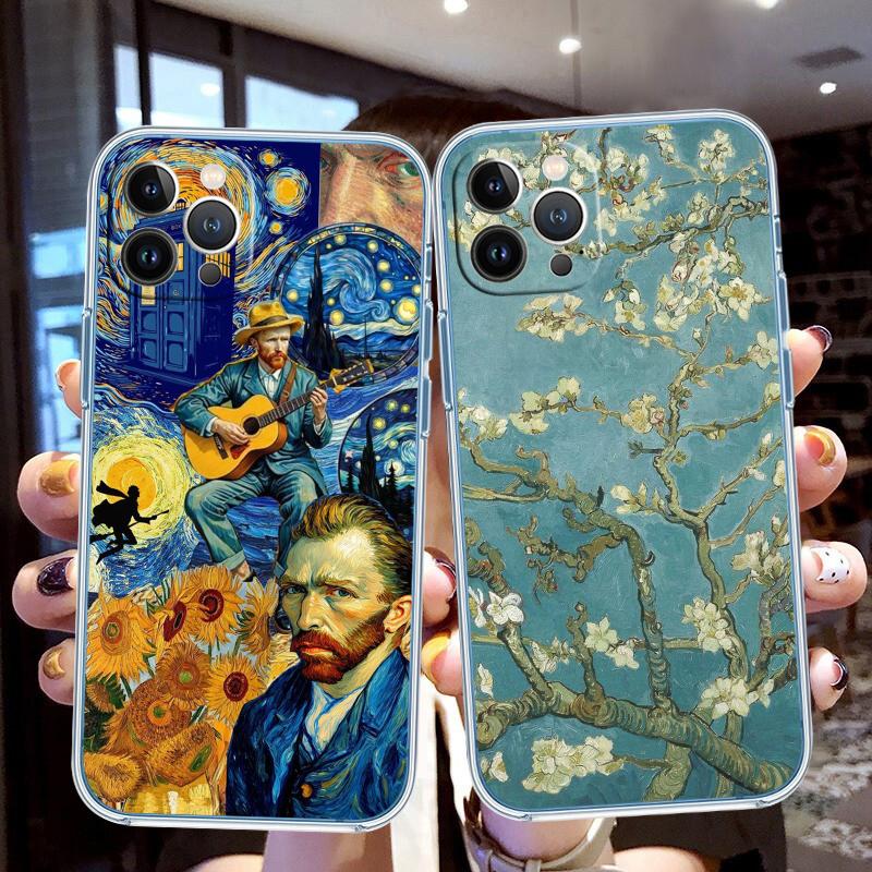 PP59 Starry Night Van Gogh Painting Case for Motorola G10 G20 G30 G31 G32 G34 G35 G41 G42 G50 G51 G52 G55 G60 G62 G71 G72 G75
