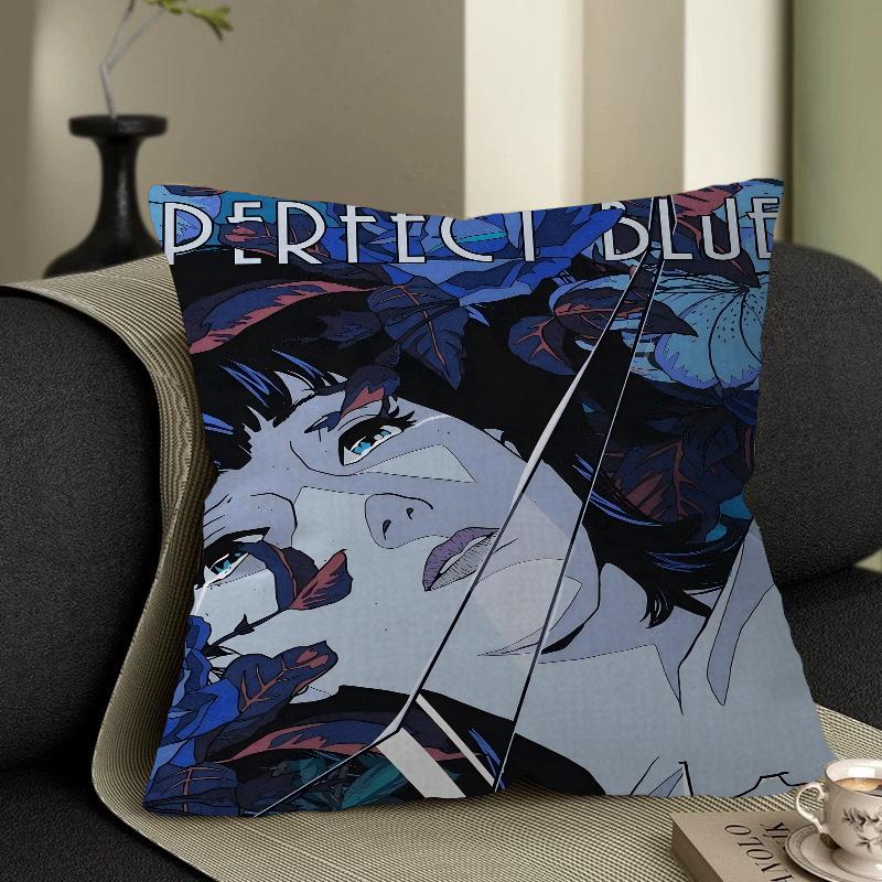 Perfect Blue Anime Office Cushion Pillowcase Car Cushion Cover45X45CM Lumbar Pillowcase Sofa Pillowcover
