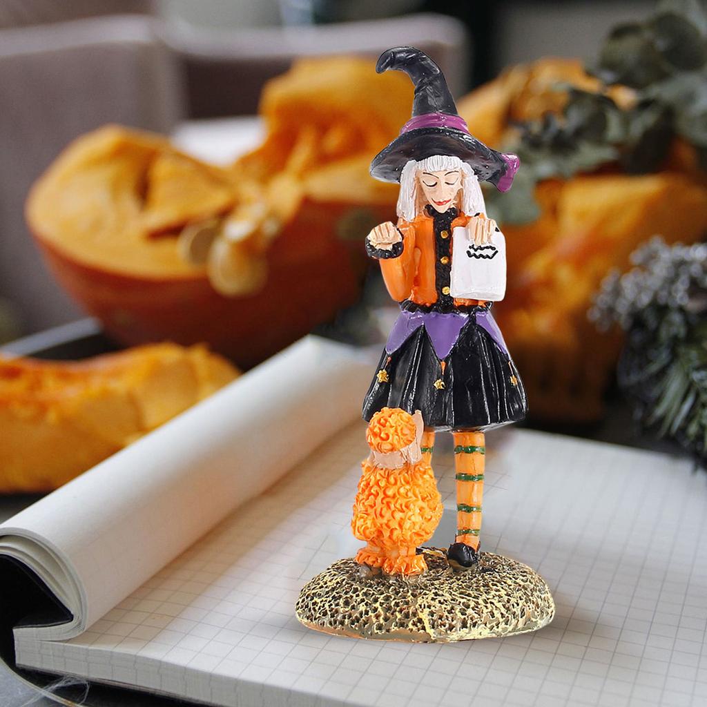 Witch Dolls Bewitching Figure Handmade Figure Halloween Witch Doll Bedroom Desktop Doll Decoration Christmas Ornament Fancy