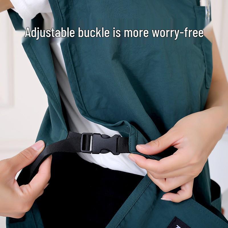 Adjustable Waterproof Coffee Apron Vest for Catering & Barber Shop