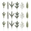 Fake Pine Branches Artificial Leaves For Flower Arrangement Homeowners Event Organizers 18Pcs