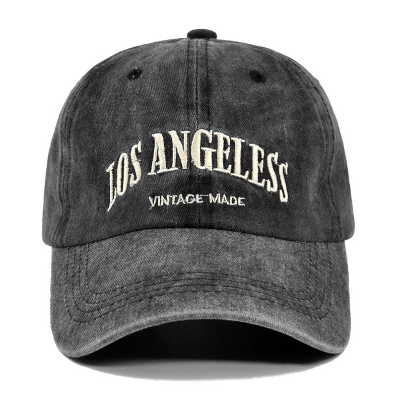 Unisex Vintage Baseball Cap with Letter Embroidery and Adjustable Snapback for Spring and Summer