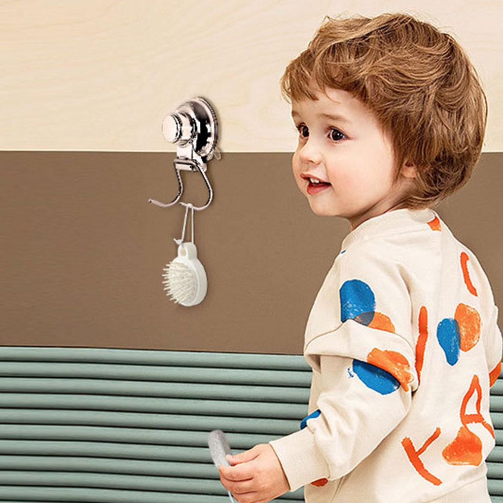 Stainless Steel Double Hooks Rust Resistant And Waterproof No Drill Needed Easy Installation Stable