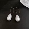 Boucles d'oreilles pendantes Perle Goutte d'eau pour Femmes Mode Française Style Simple Charme Nouvelles Zircon Couleur Unie Cadeau