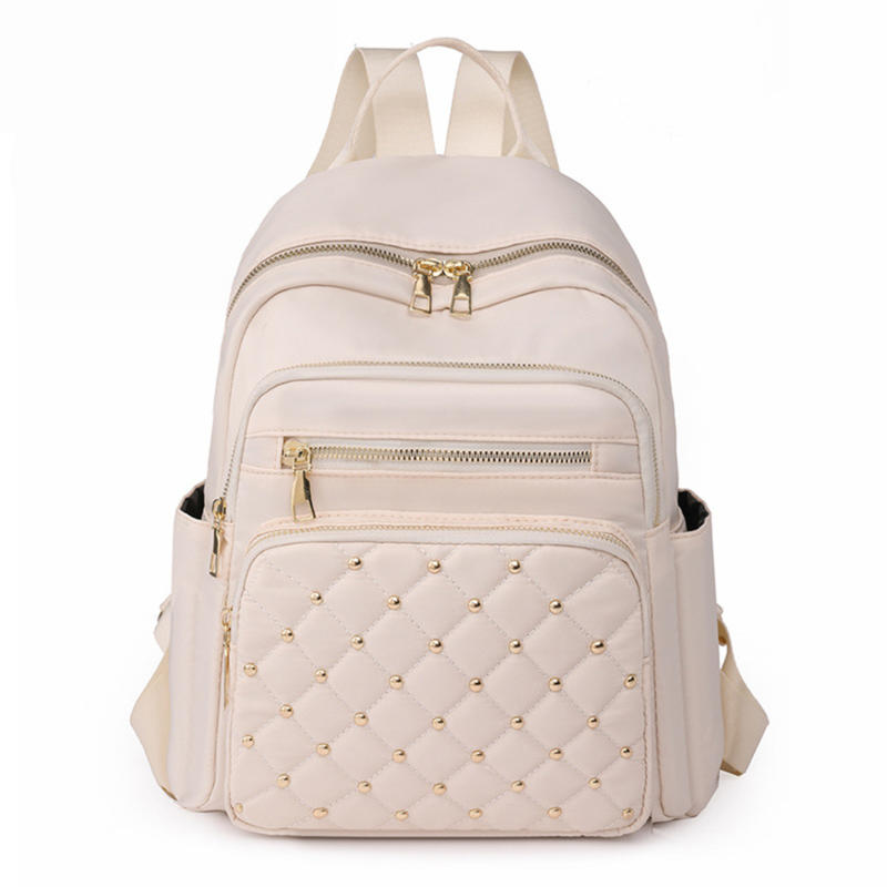 Large Capacity Fashion Solid Color Double Shoulder Bag Female Travel Leisure Backpack Student School Bag