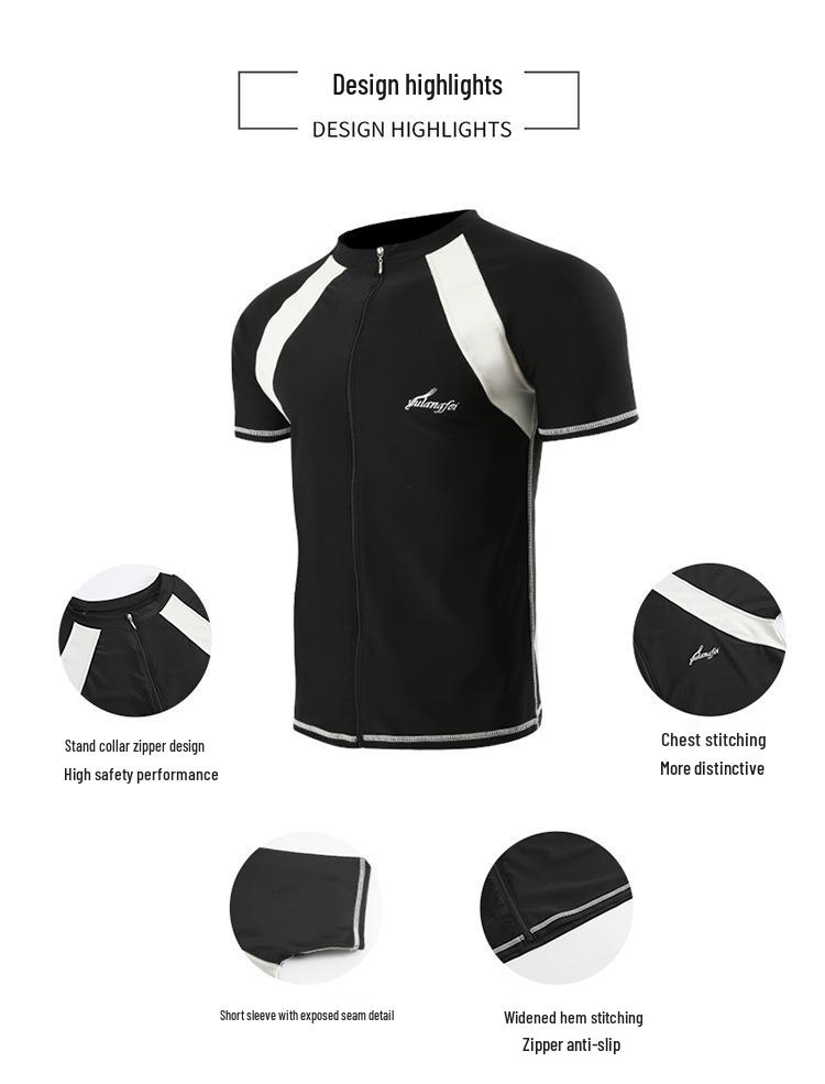 Men's Plus Size Swim Trunks Set with Sun Protection