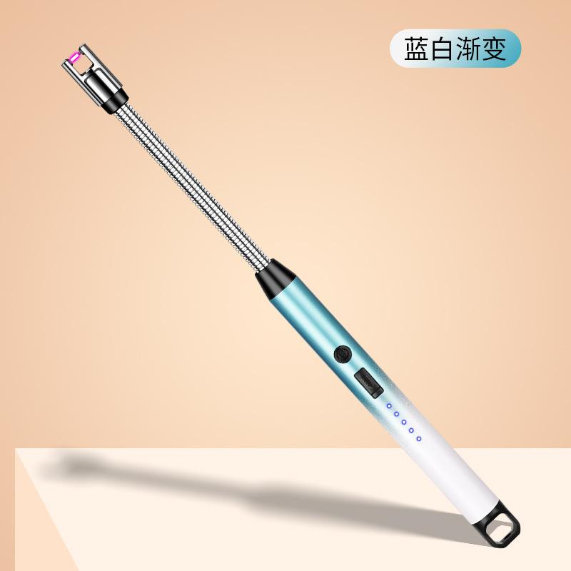 Kitchen USB Electric Arc Lighter Rechargeable Windproof BBQ Flameless Plasma Candle Long Lighters Hose Gas Stove Ignition Gun