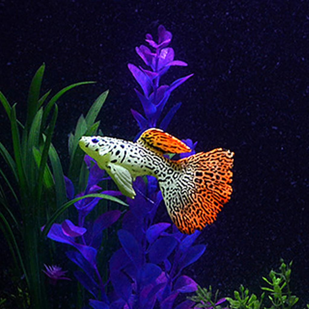 4PCS Aquarium Fish Tank Luminous Silicone Artificial Fake Fish Landscape Ornament Decoration Accessory