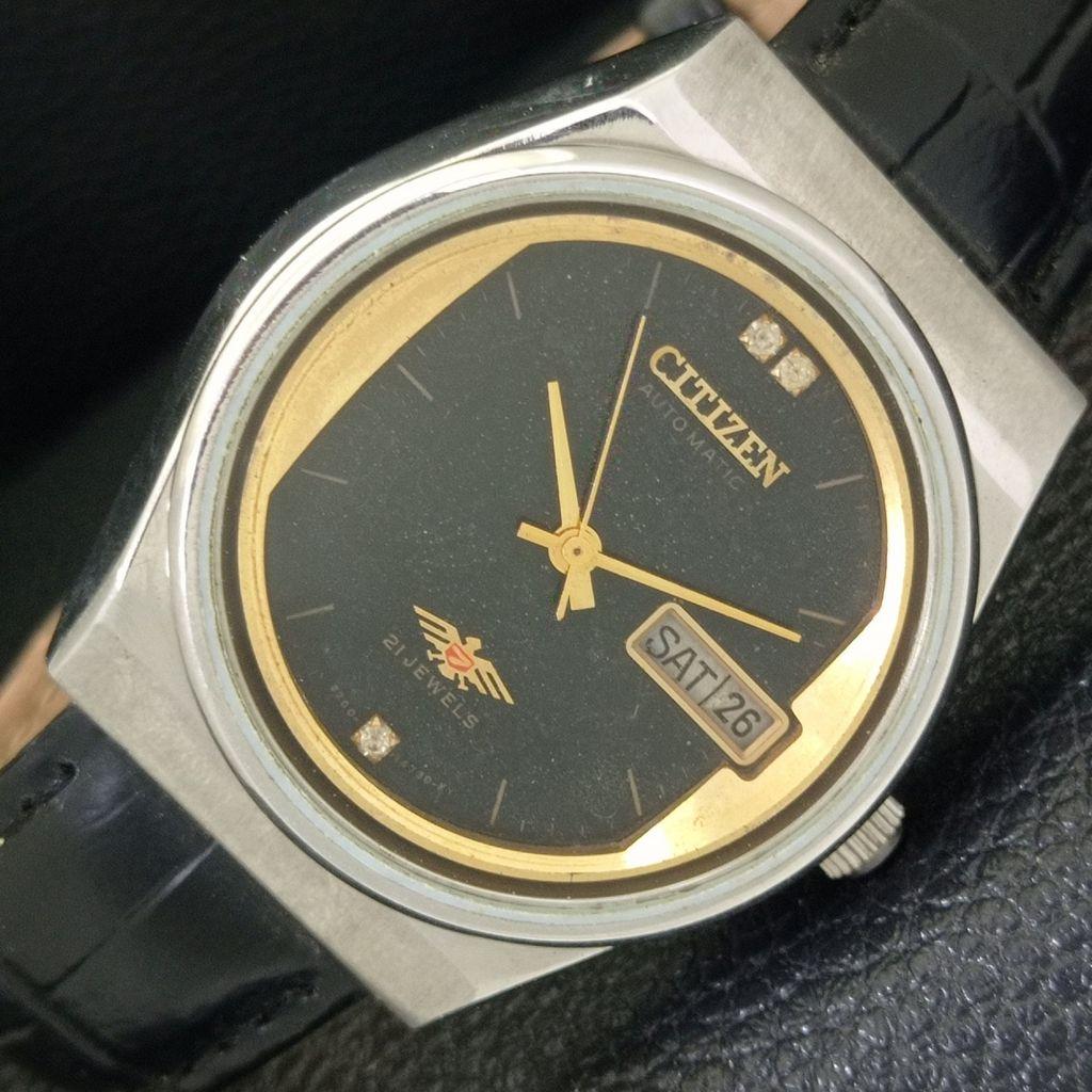 

ВИНТАЖНЫЕ МУЖСКИЕ ЧАСЫ CITIZEN AUTOMATIC 8200 JAPAN С ОРИГИНАЛЬНЫМ ЦИФЕРБЛАТОМ a702156-5 R208-a702156