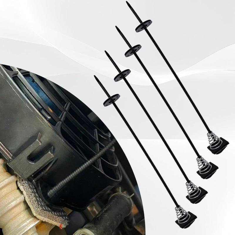 2/3/4 Set Transmission Coolers Mounting Tie Strap Plastic Automotive Radiator Fan Mount Zip Ties Clips Easy Installation