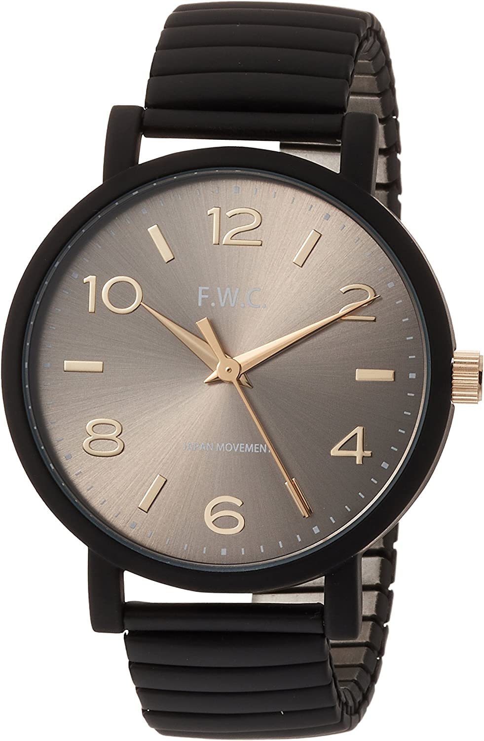 

Женские аналоговые часы Fieldwork DT129p-3 Oreo, серые, металлический браслет-гармошка, черные