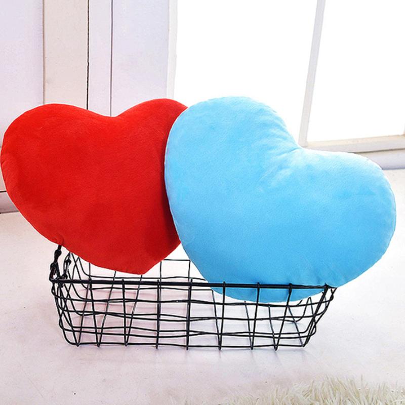 20/30Cm Heart Plush Toys Soft Cute Fuzzy Throw Pillow Toy Lovely Gift For Birthday Valentines Day Soft Stuffed Pillow