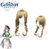 Peluca de Cosplay de Lisa Inspirada en Genshin Impact Trenza Doble