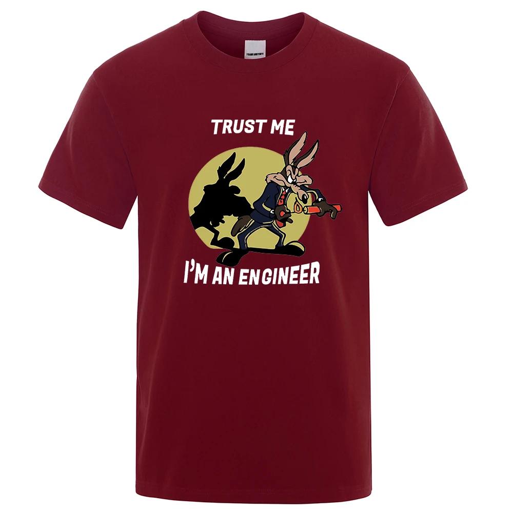 

Trust Me Im An Engineer T Shirt For Men Pure Vintage T-Shirt Round Neck Engineering Tees Classic Man Clothes Overd#Color(4) XXXXXL