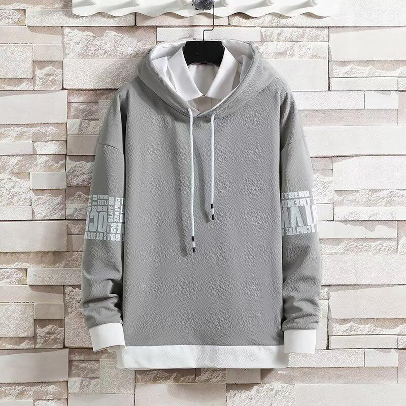 Spring and Autumn Men's Casual All-match Hooded Pullover Quick-drying Running Sports Men's Sweater Tops