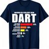 Funny Darts Loss Percentage Chart Print T Shirt Unisex Darts Player Slogan Graphic Tees Sport Bar Casual Loose Short Sleeve Tops