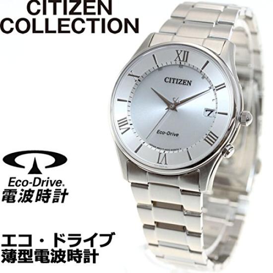 CITIZEN Citizen Collection Eco-Drive Funk-Armbanduhr – Schlankes Design, Einfache Einstellung, Herrenmodell AS1060-54A
