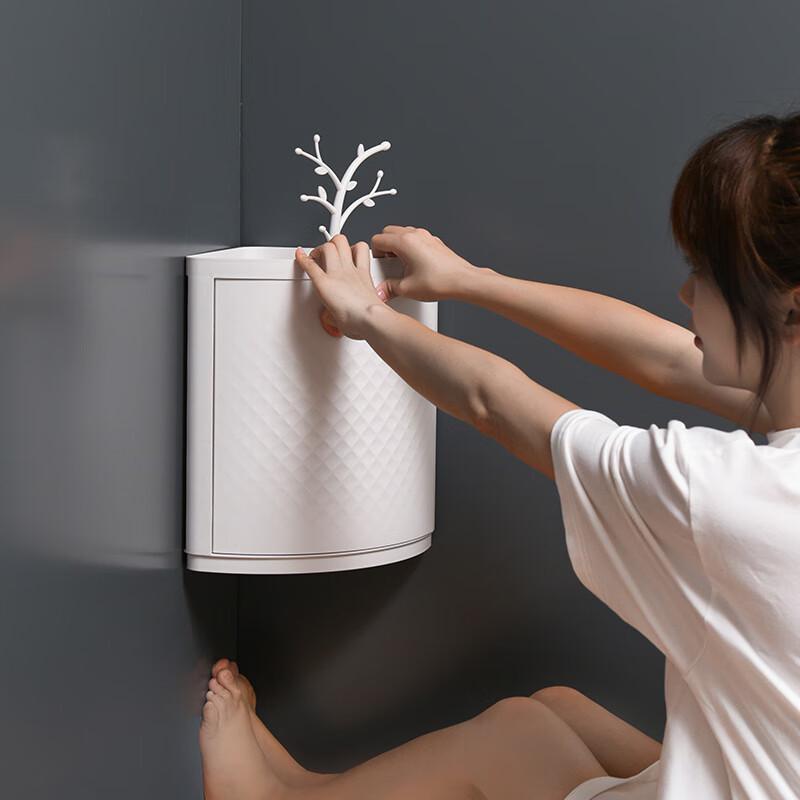 

Угловая полка для хранения в ванной и на кухне