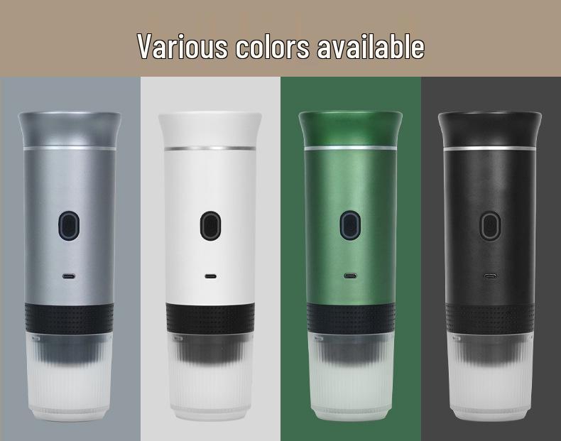 Portable Italian Espresso Machine: Capsule, Automatic, 20-bar Pressure, Hot & Cold Brew for Home, Outdoor, or Travel.