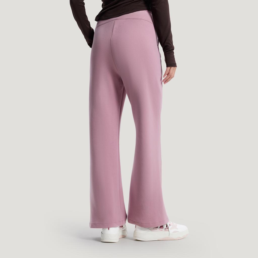 Adidas Flared Leg High Waist Casual Drawstring Knit Sports Pants Women bottoms KH2706