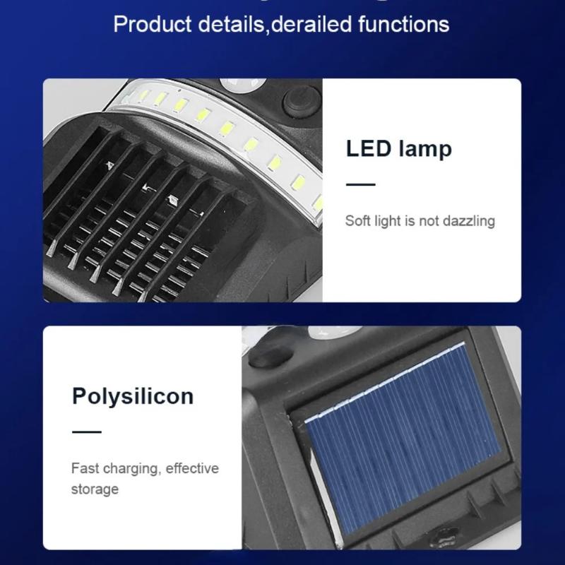 Anti Mosquito Solar Lights Outdoor Solar Security Lights Solar Motion Sensor IP65 Waterproof Lights Human body sensing can be clipped or hung on walls