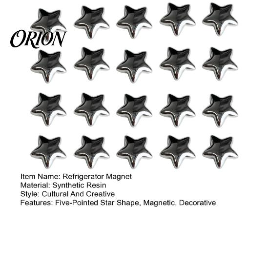 Room Decor Accessories 5/10/15/20Pcs Mini Star Refrigerator Magnet, 3D Five-Pointed Fridge Decorative Magnets Memo Note Holder for Kitchen Office