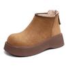 Scarpe con suola spessa, Stivali di cotone che aumentano l'altezza, Stivali da neve, Stivali da donna con calore in pile, Stivaletti da neve