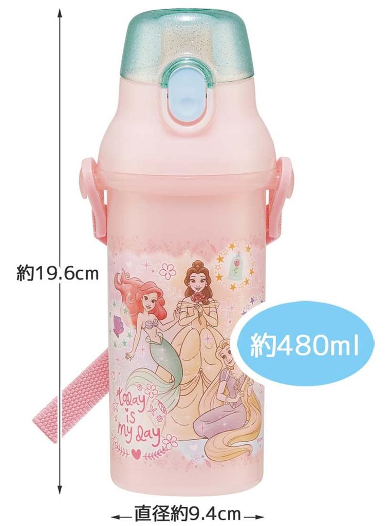 Skater Water Princess for Antibacterial Made in Bottle, 480ml, 23, Girls, Plastic, Japan, PSB5SANAG-A